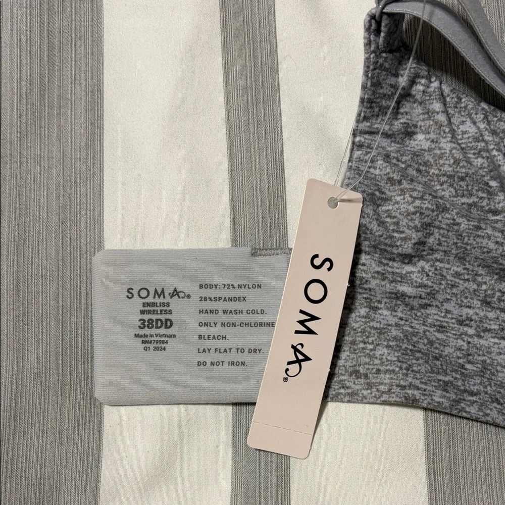 Soma Heather Gray Bra. 38DD - Picture 3 of 3